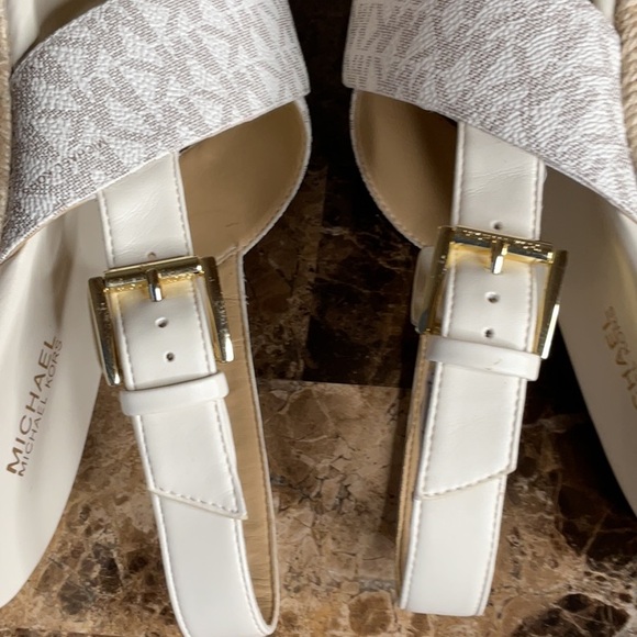 Michael Kors Cream Espadrille Wedges